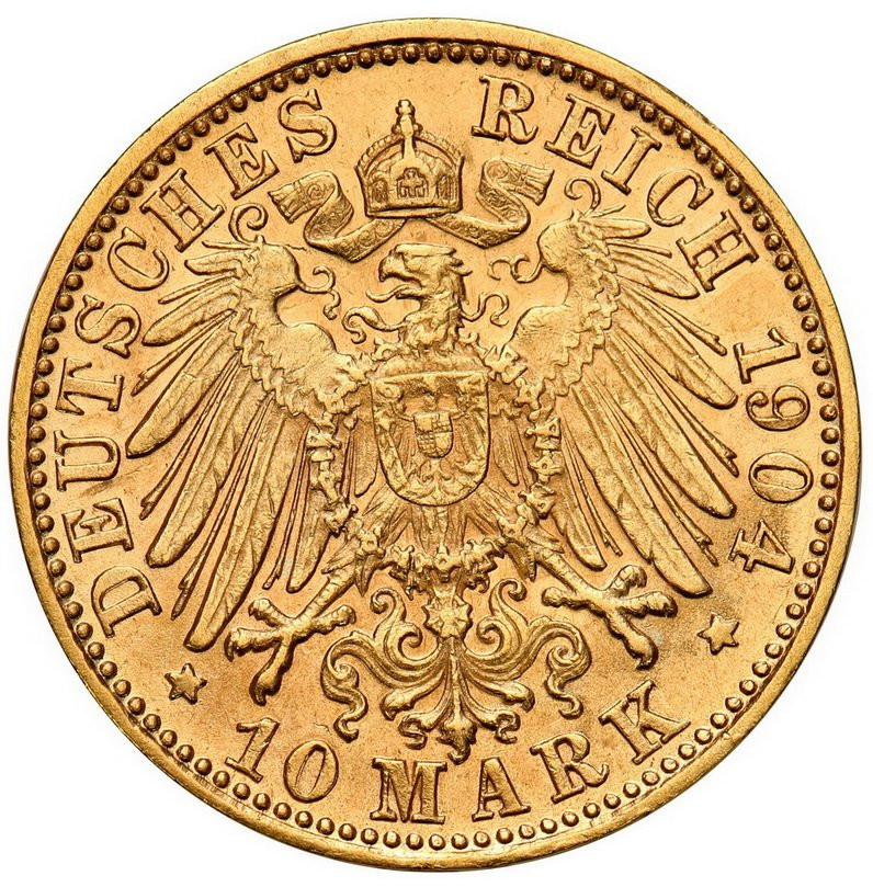 Niemcy. Bawaria 10 marek 1904 D , Bawaria